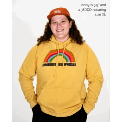 Queer As Fuck Vintage Hoodie -Cheap Band Tees Vinyl Store 23