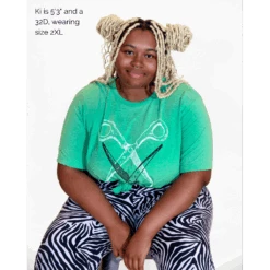 Basic Scissoring Green Tee -Cheap Band Tees Vinyl Store 3 1