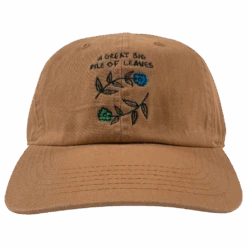 Blue & Green Flower Copper Brown Dad Hat 7 Blue & Green Flower Copper Brown Dad Hat -Cheap Band Tees Vinyl Store AGBPOLHat 1