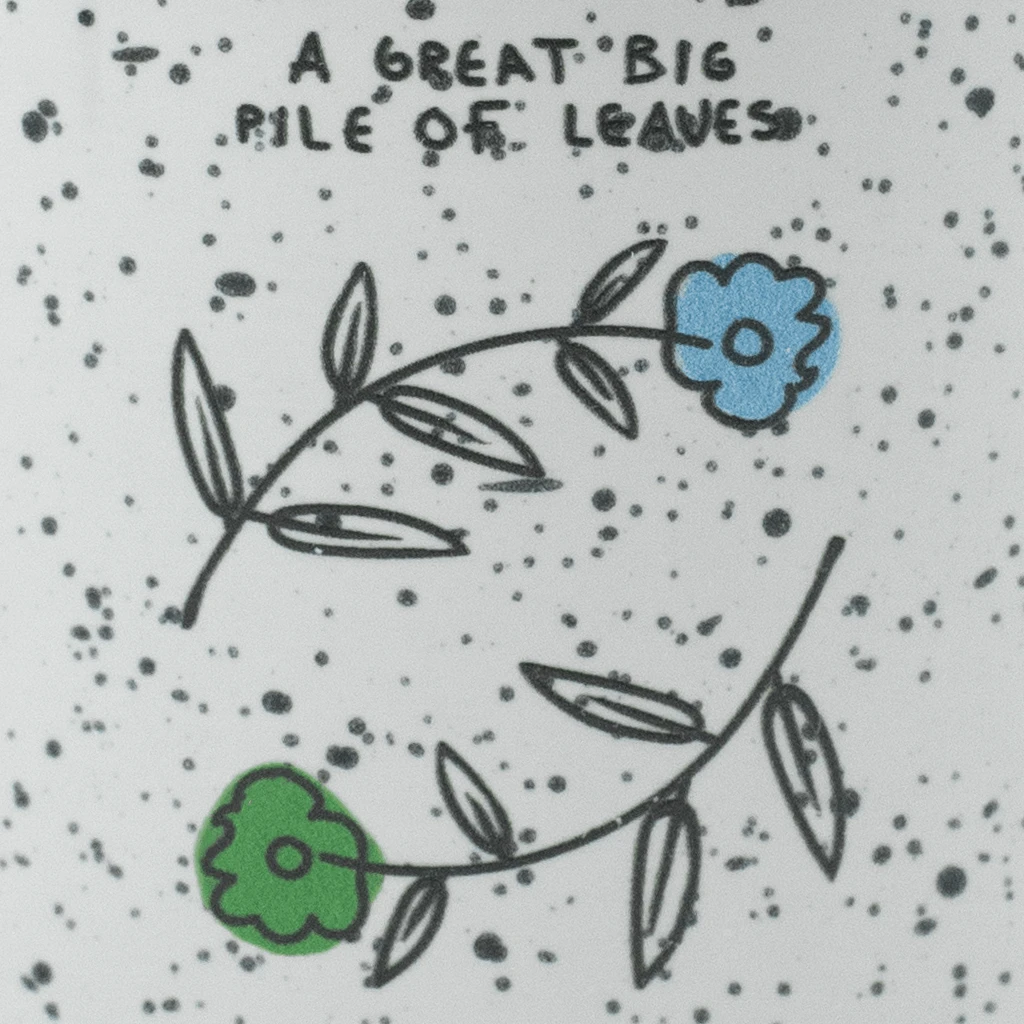 Blue & Green Flower Coffee Mug 2 Blue & Green Flower Coffee Mug - Image 2