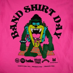 TAZ Neon Pink T-Shirt -Cheap Band Tees Vinyl Store Artboard2 2 1