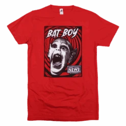 Bat Boy T-Shirt -Cheap Band Tees Vinyl Store BBOY RED