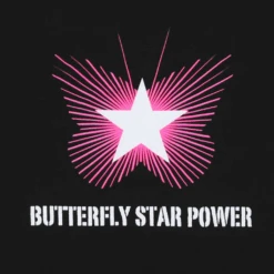 Butterfly Starpower T-Shirt -Cheap Band Tees Vinyl Store BUTTERFFYSTARPOWERFrontCLose
