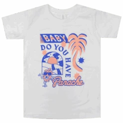 Baby Do You Have Panache? Toddler White T-Shirt -Cheap Band Tees Vinyl Store BabyDoYouHavePanache ToddlerT