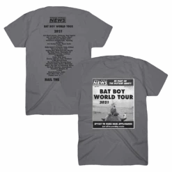 Bat Boy Tour 2021 Charcoal T-Shirt
