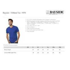 Young Forever Wagon Tri-Berry Blue T-Shirt -Cheap Band Tees Vinyl Store BaysideTriblendTeeSizeChart 04d28dc1 eb8b 4bd6 aeec 5d72804ec14f