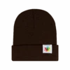Leaf Logo Brown Beanie