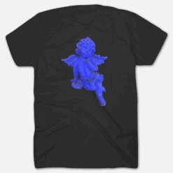 Saul Williams - Encrypted & Vulnerable T-Shirt 12 Saul Williams - Encrypted & Vulnerable T-Shirt -Cheap Band Tees Vinyl Store Blue Angel Black Front