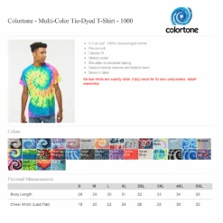 Build Trans Futures Tie-Dye Tee -Cheap Band Tees Vinyl Store Colortone 1000 TieDyedTee