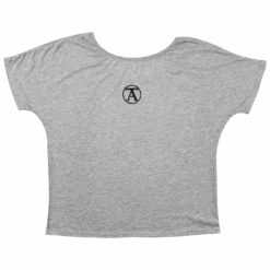 Dirty Girl Heather Slouchy Women's T-Shirt -Cheap Band Tees Vinyl Store DirtyGirlTeeGrey2 1