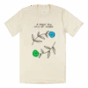 Blue & Green Flower Cream T-Shirt