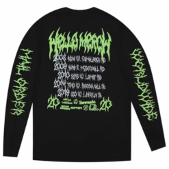 Hello Tarot Long Sleeve Puff & Glow T-Shirt -Cheap Band Tees Vinyl Store HelloMerchHelloTerotCropBack