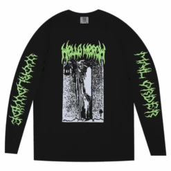Hello Tarot Long Sleeve Puff & Glow T-Shirt -Cheap Band Tees Vinyl Store HelloMerchHelloTerotCropFront
