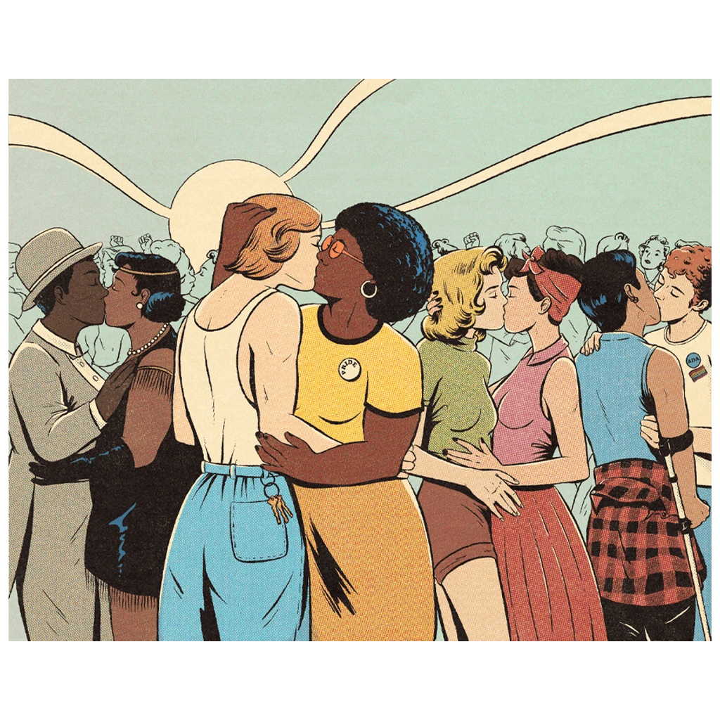 "Kiss-In" By Jenifer Prince - Art Print 2 "Kiss-In" By Jenifer Prince - Art Print - Image 2