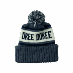 Okee Dokee Youth Winter Pom Beanie -Cheap Band Tees Vinyl Store OkieDokeeBeaniesBlue