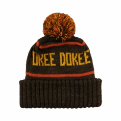 Okee Dokee Youth Winter Pom Beanie -Cheap Band Tees Vinyl Store OkieDokeeBeaniesBrown
