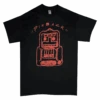 Orange Robot Black T-Shirt