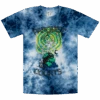 Death Globe Blue And White Tie Dye T-Shirt