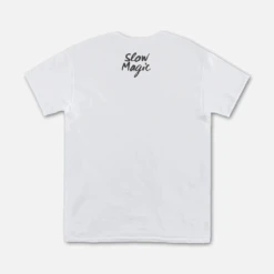 Mask Pocket Print White T-Shirt -Cheap Band Tees Vinyl Store PocketMaskWhiteTBack