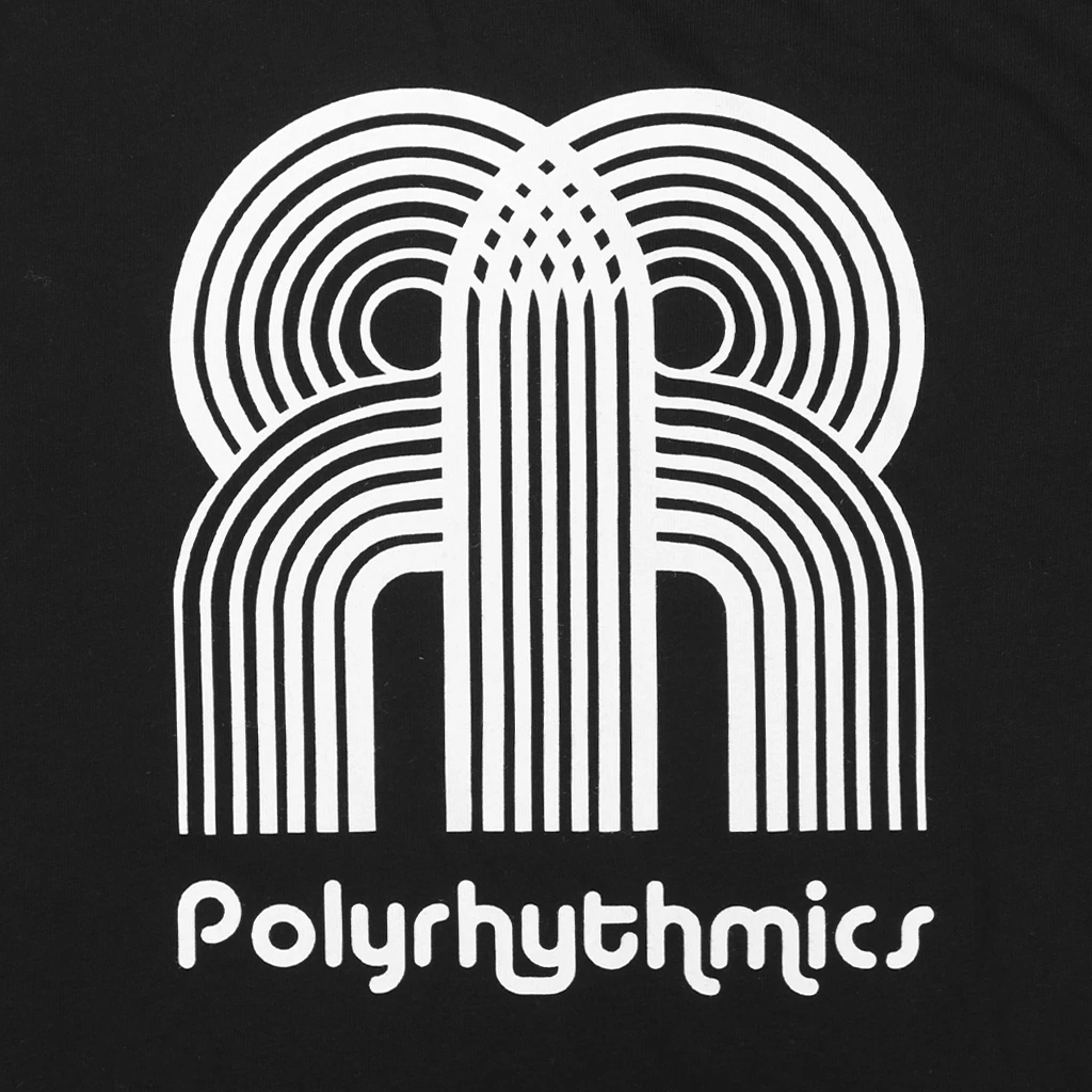 Polyrhythmics Classic Black T-Shirt 2 Polyrhythmics Classic Black T-Shirt - Image 2