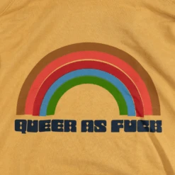 Queer As Fuck Vintage Hoodie -Cheap Band Tees Vinyl Store QueerAsFuckHoodiecloseup