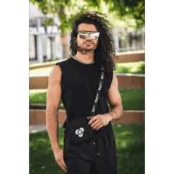 2023 Relentless Beats Black Crossbody Bag 8 2023 Relentless Beats Black Crossbody Bag -Cheap Band Tees Vinyl Store RBBodybagLifestyle1