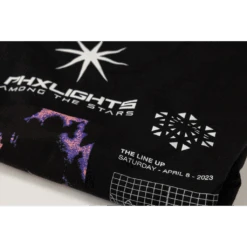 PHXLIGHTS: Among The Stars 2023 Lineup Black T-Shirt -Cheap Band Tees Vinyl Store RBShirtClose