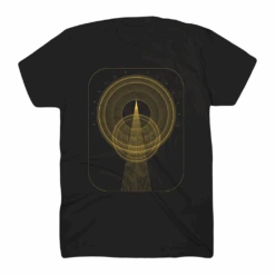 Cosmic Gold Black T-Shirt