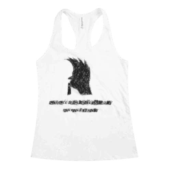 Annoyance White Racerback Tank