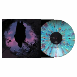 Aurora 12" Transparent Sky Blue/Rainbow Splatter Vinyl