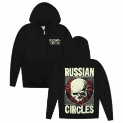 Skullflower Black Zip Hoodie