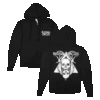 Skulls Black Zip Hood