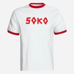 SOKO Logo Red Ringer T-Shirt