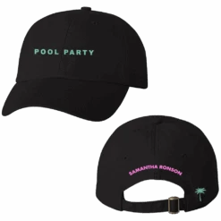 Pool Party Black Dad Hat