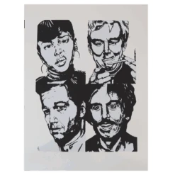 Saba Lou Band Hand Screen-Printed Poster