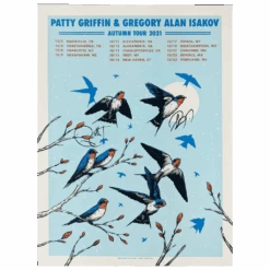 Signed Patty Griffin & Gregory Alan Isakov 2021 Fall Tour Poster