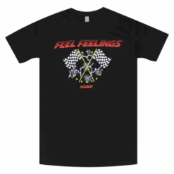 Feelings Checker Flag Black T-Shirt