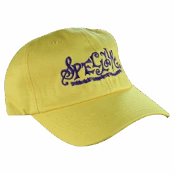 SPELLLING Logo Dad Hat -Cheap Band Tees Vinyl Store SpellingYellowHatFront