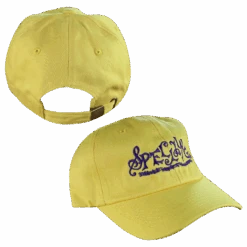 SPELLLING Logo Dad Hat -Cheap Band Tees Vinyl Store SpellingYellowHatFrontandBack