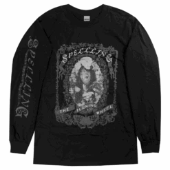 Floral Frame Black Long Sleeve T-Shirt