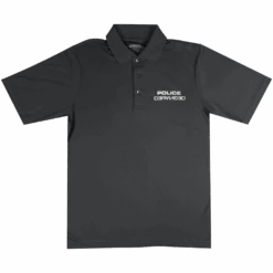 Police Deranged Grey Polo T-Shirt -Cheap Band Tees Vinyl Store StewartCopelandGolfShirt 1