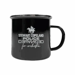 Police Deranged Black Metal Mug