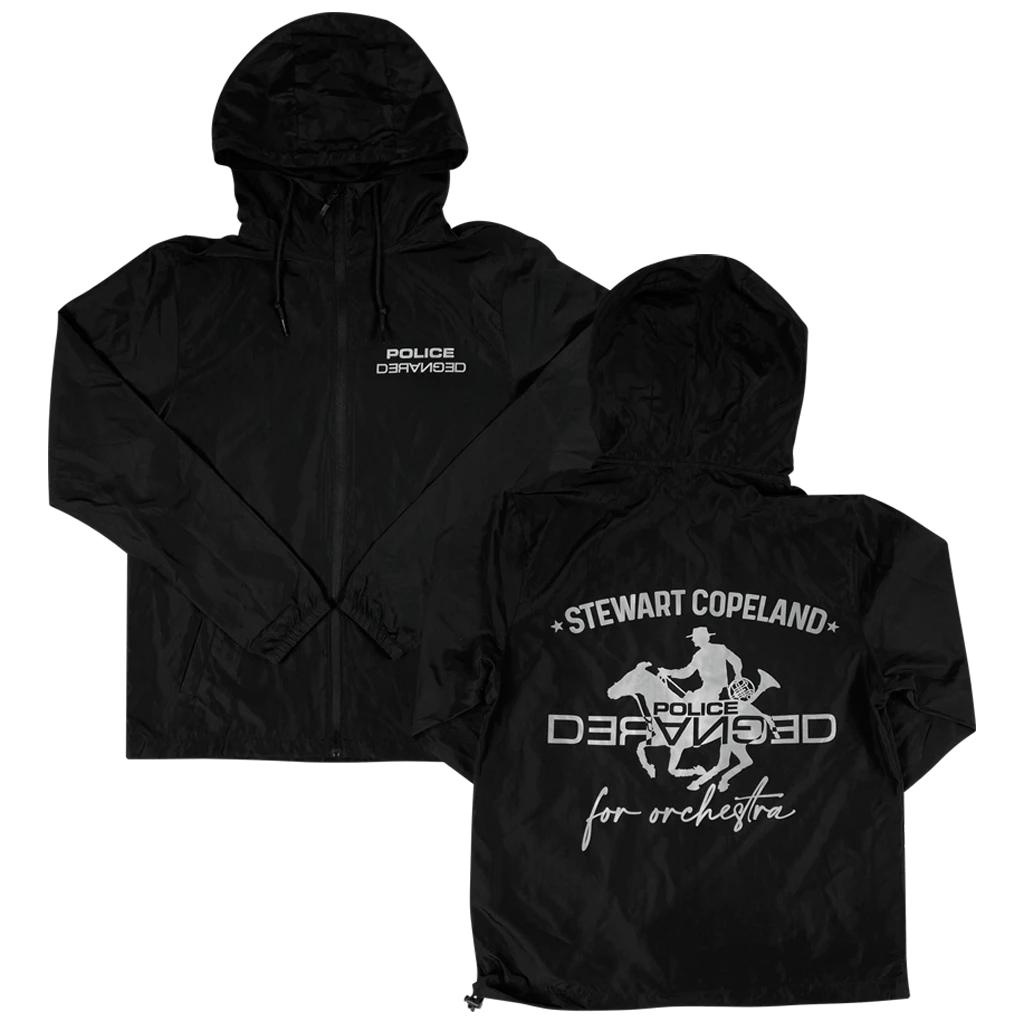 Police Deranged Black Windbreaker 1 Police Deranged Black Windbreaker
