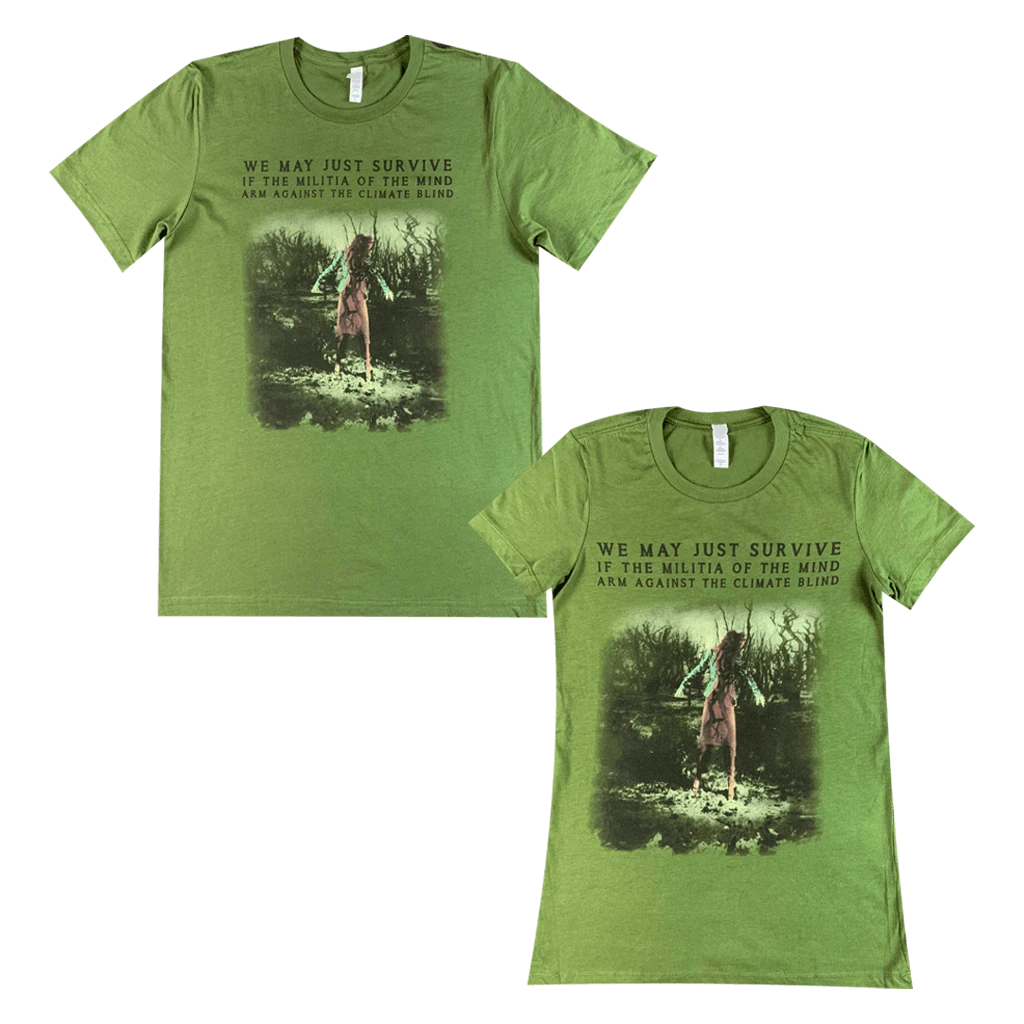Native Invader Up The Creek Green T-Shirt 2 Native Invader Up The Creek Green T-Shirt - Image 2