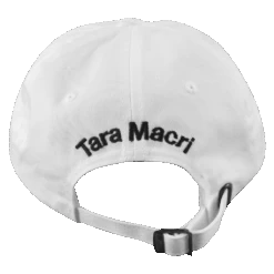 Excuses White Hat -Cheap Band Tees Vinyl Store TaraMacri WhiteDadHatback