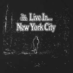 Live In... NYC Black T-Shirt -Cheap Band Tees Vinyl Store TexCrixkLiveinNewYorkClose
