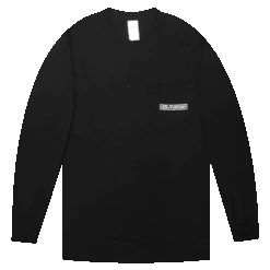 Bowery Black Pocket Long Sleeve -Cheap Band Tees Vinyl Store TheBoweryBallroomBlackLongsleeveFront