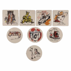 Scarlet's Walk 8 Piece Coaster Set