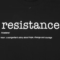 Resistance Definition Black T-Shirt -Cheap Band Tees Vinyl Store ToriAmosResistanceT2FrontClose