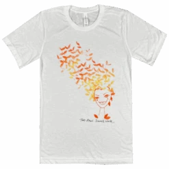 Scarlet's Walk Leaves White T-Shirt -Cheap Band Tees Vinyl Store ToriAmosScarlett sWalkTee 1